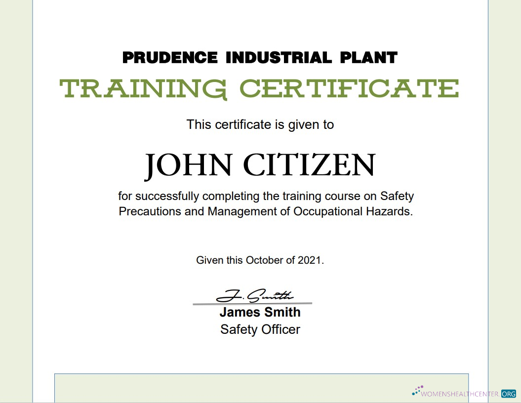 Download USA Training certificate template in Word and PDF format, version 2 Photoshop template